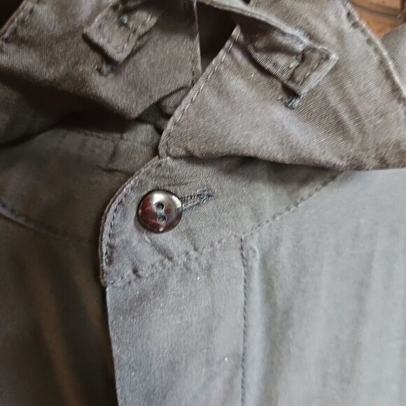 Elliott Men's Xl Long Sleeve Black Button Down Shirt Vintage Rayon - Picture 6 of 12